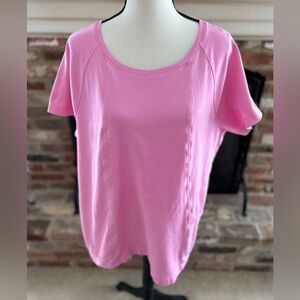 Isaac Mizrahi Live! Essentials Pima Cotton Short Sleeve Top Plus Size 2X BNWOT